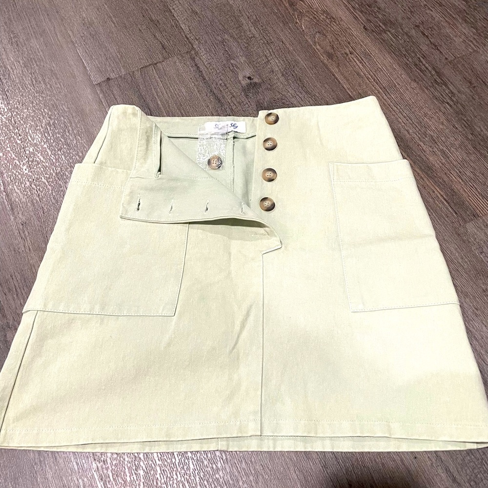 light green perfectly posh boutique skirt